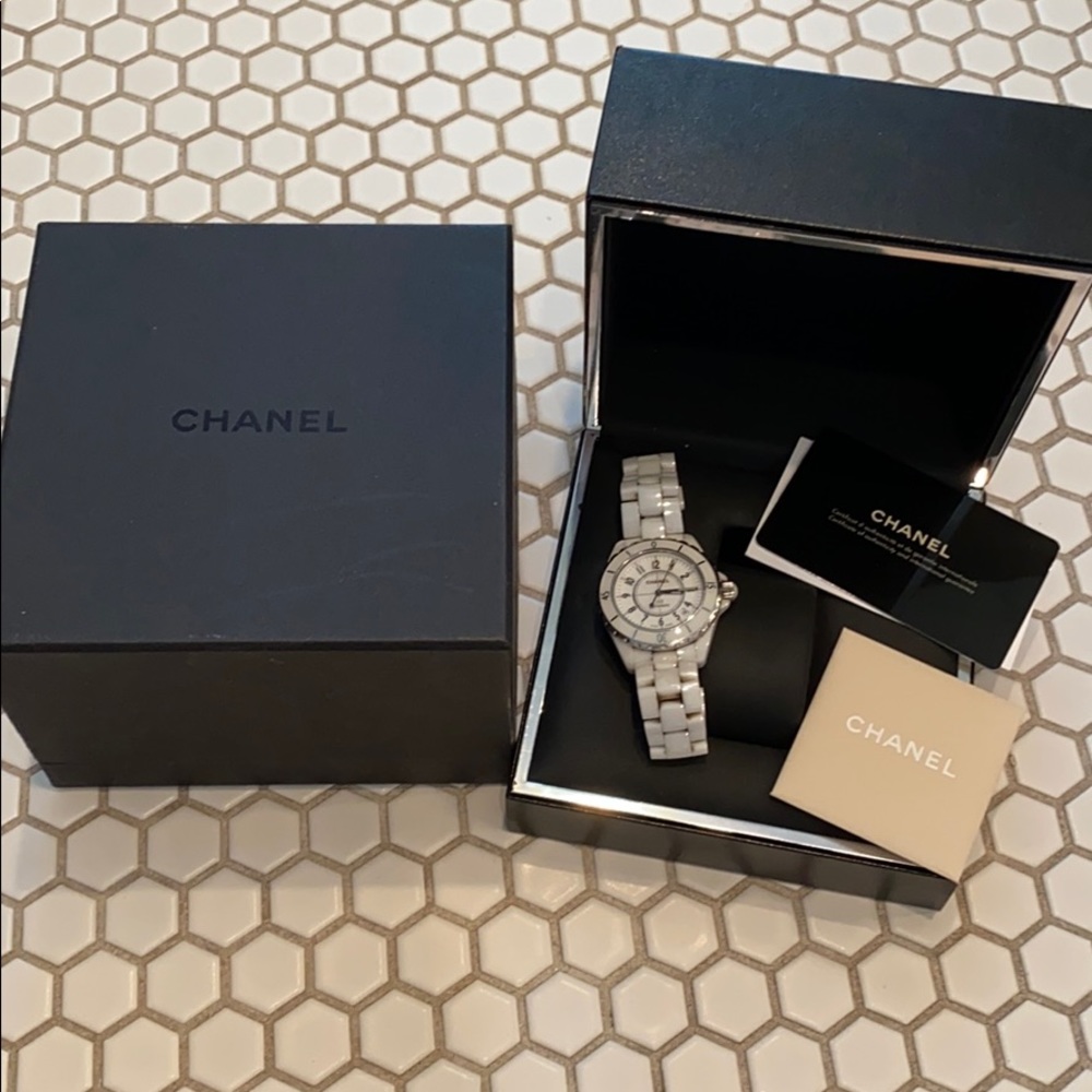 Chanel J 12 Watch White Ceramic